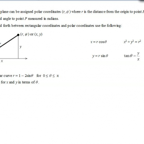 AP Calculus BC Notes Polar Equations