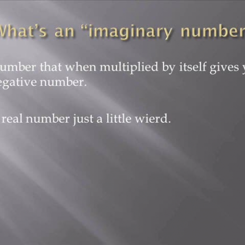 imaginary numbers revised.