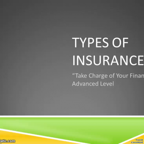 Types of Insurance - Part 1