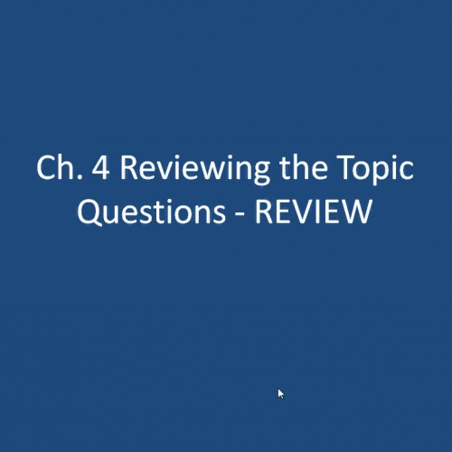 ch. 4 Office review for questions