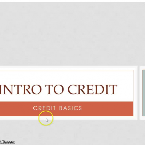 Intro to Credit