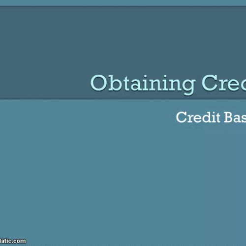 Obtaining Credit