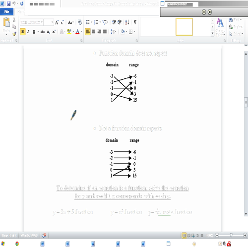 functions, domain, and range for math 051