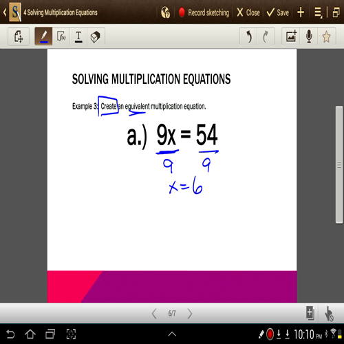 Solving Multiplications Equations