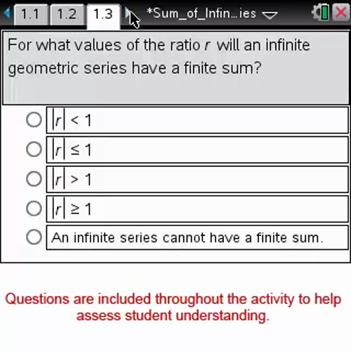Sum of Infinite Series [Math Nspired Preview Video]