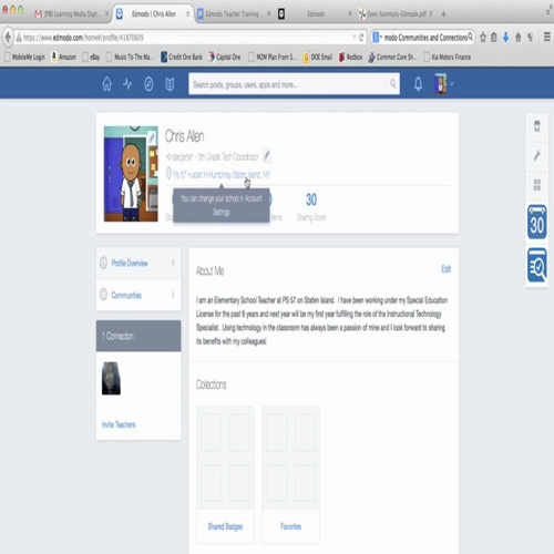 Editing Your edmodo Profile