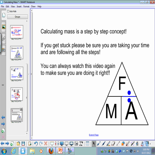 How to calculate mass