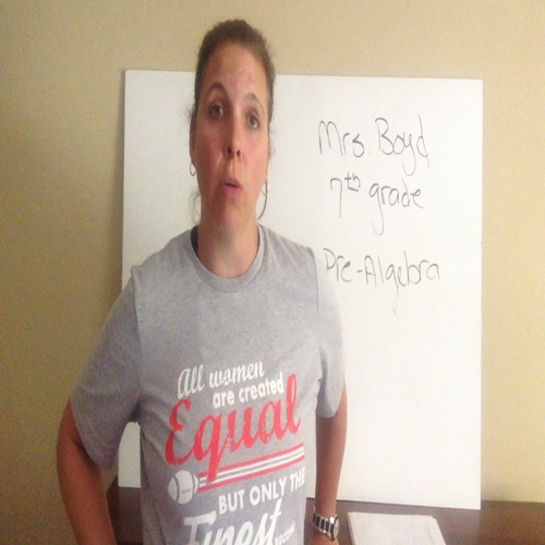 Mrs. Boyd's pre Algebra introduction