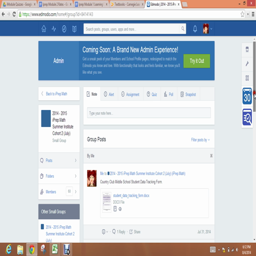 Completing a Google Quiz
