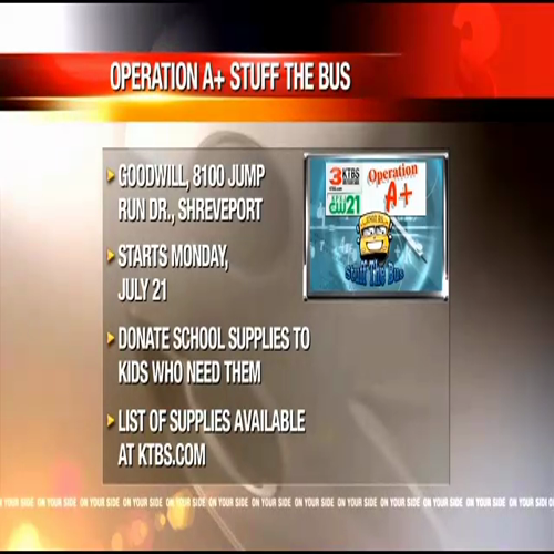 KTBS: Operation A Plus  offers School Supplies