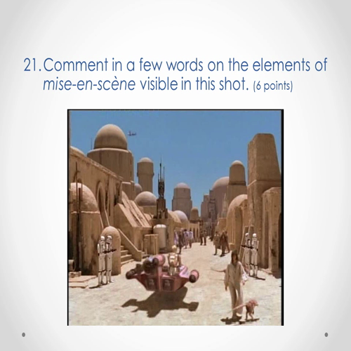 film vocabulary test 