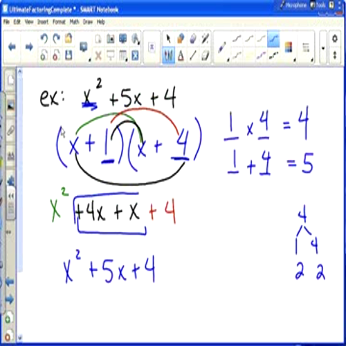 ultimate factoring 5 trinomials