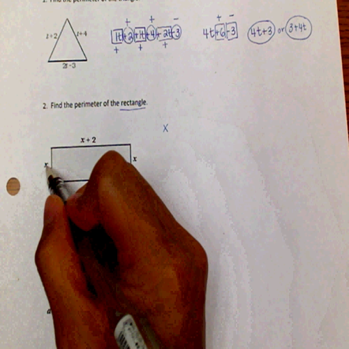 ws find the perimeter & more combining like terms 1-4 (explanation)