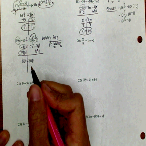 ws two-step equations kuta software 17-24 (explanation)