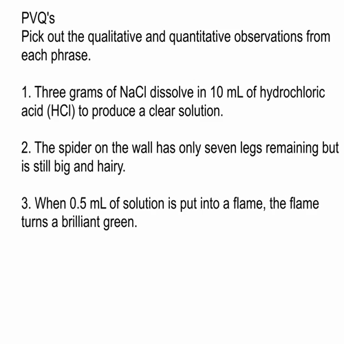 chem 1.4 making observations