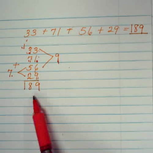 Unit 1 Mental Math Strategy for Addition Modeled