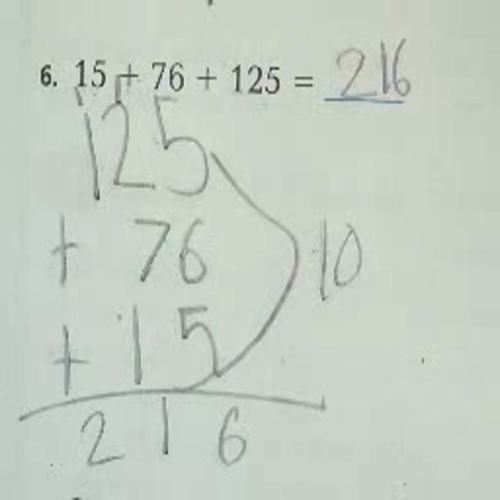 Unit 1 Mental Math Strategies for Addition