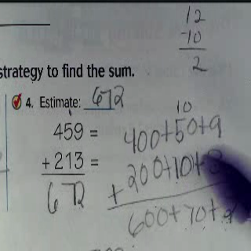 Unit 1 Break Apart Addition Strategy 