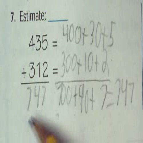 Unit 1 Break Apart Strategy for Addition 