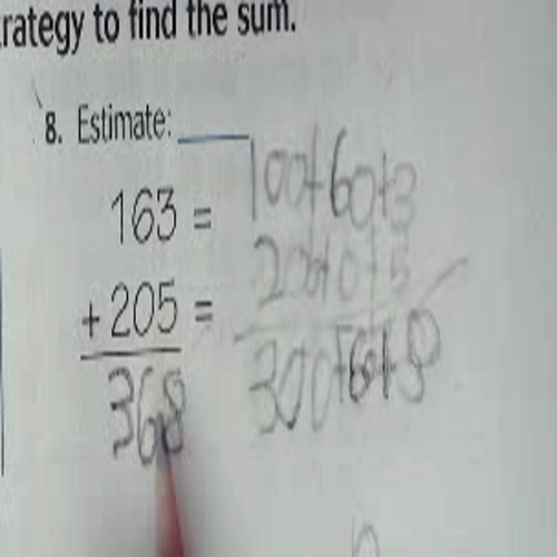 Unit 1 Break Apart Addition Strategy 