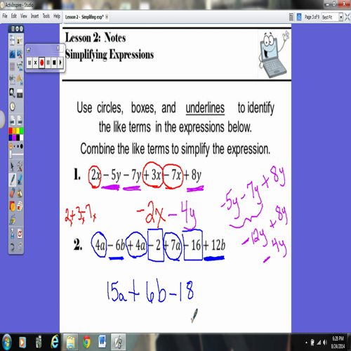 l2-simplifying expressions