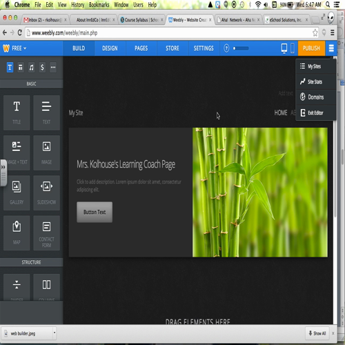 weebly website builder how to