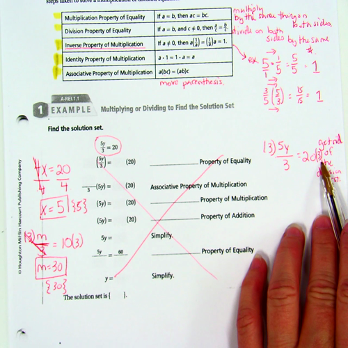 1.3 solve x, ÷ eq.