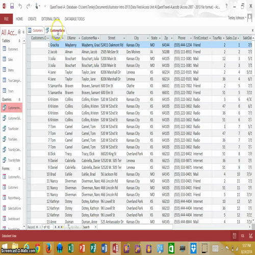 accesspg4 explore db
