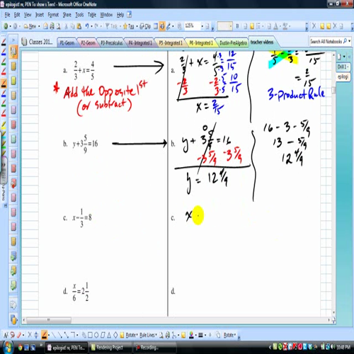 solving 1-step equations - video