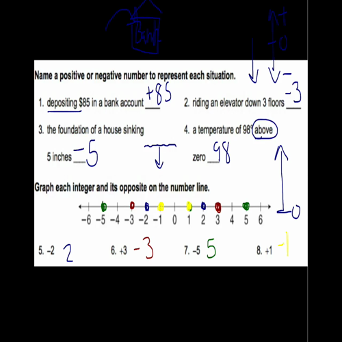 LW #10 - integers and their opposites #3