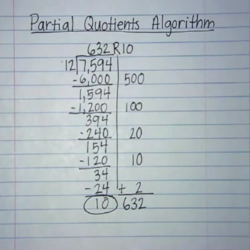 LW #6 - partial quotients algorithm