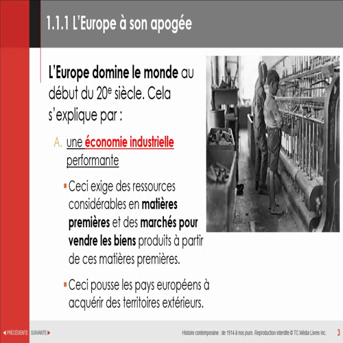 M1C1 - 1.1 - Le monde avant 1914