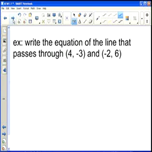 linear equations part 1