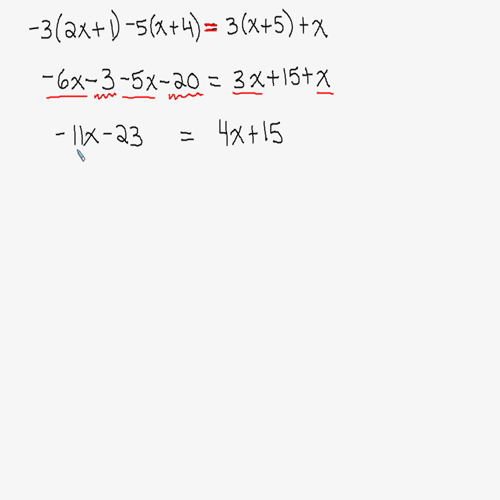 solving equ with simplifying