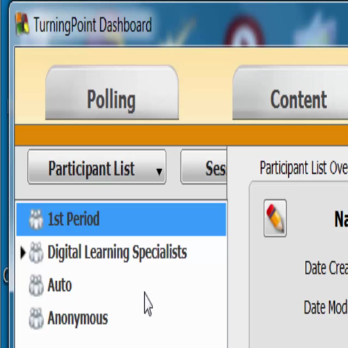 creating participant lists in turningpoint 5