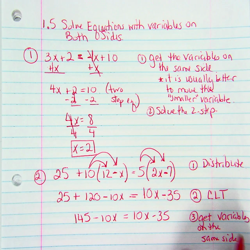 1.5 solve equations