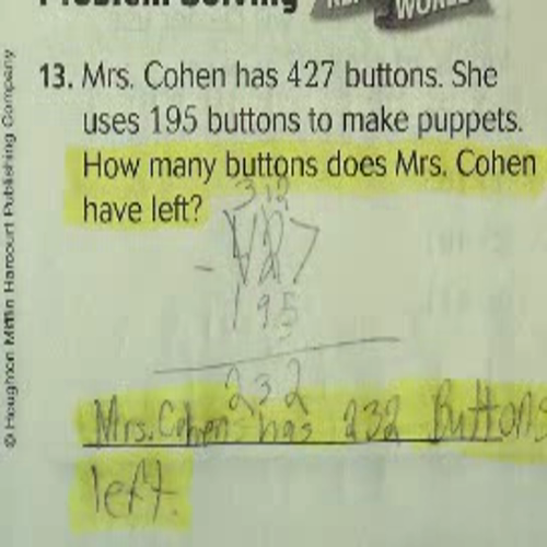 Unit 1 Using Place Value to Subtract