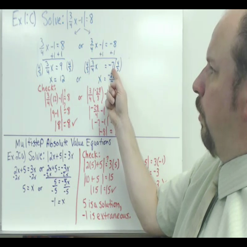 solving absolute value equations and inequalities