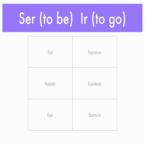 irregular preterit notes