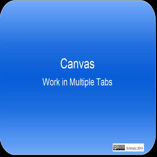 Google canvas - Working in Multiple Tabs