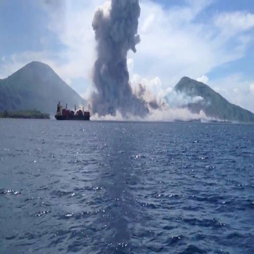 Volcano Eruption in New Guinea