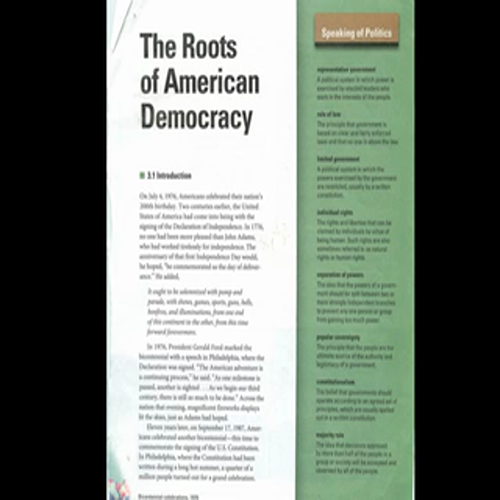 The Roots of American Democracy, Chap 3, section 1, Vocabulary