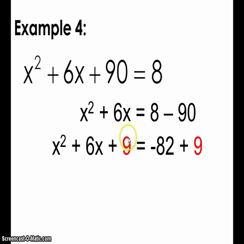 completing the square (video)