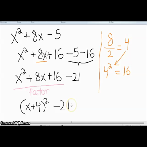 complete the square - part 1