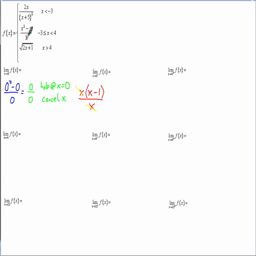 ap calculus notes limits with piecewise functions, tables, and dangerous radicals