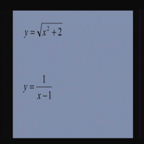 AP Calculus 1.2 - Functions and Graphs