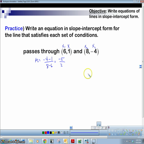 2-5b writing equation of lines part 2