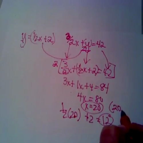 solving a systems of linear equation problem