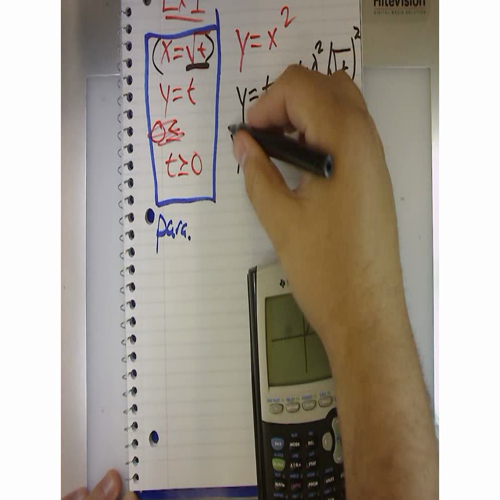 AP Calculus 1.4 - Parametric Equations - Example 1B