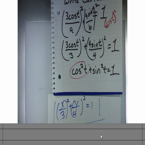 AP Calculus 1.4 - Parametric Equations - Example 3
